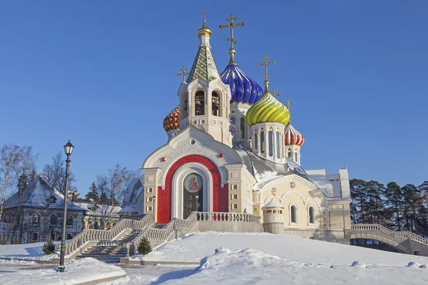 Templo en Peredelkino en invierno — Foto de Stock