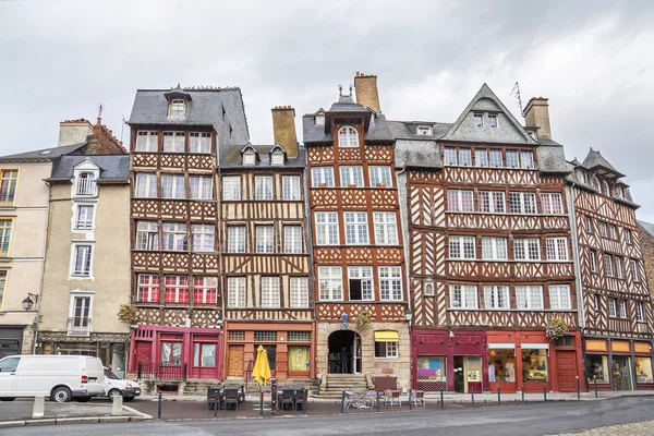 Rennes yarı ahşap binalar — Stok fotoğraf