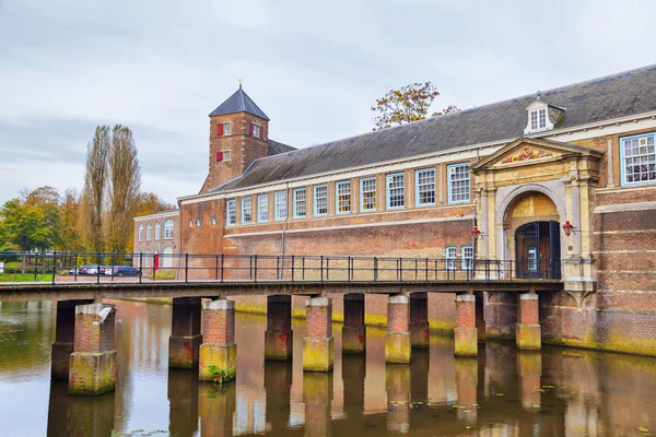 Bridge and gate to the castle of city Breda Stock Photo