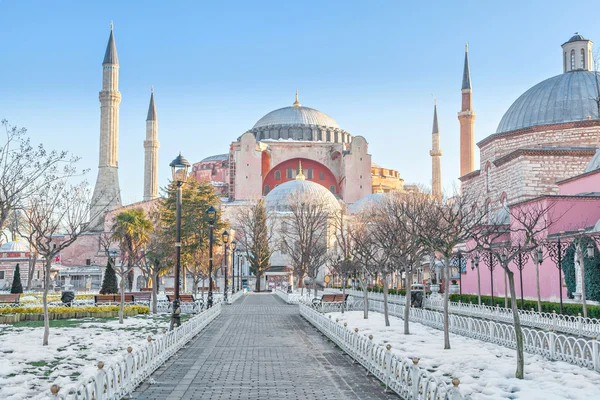Hagia Sophia le matin d'hiver — Photo