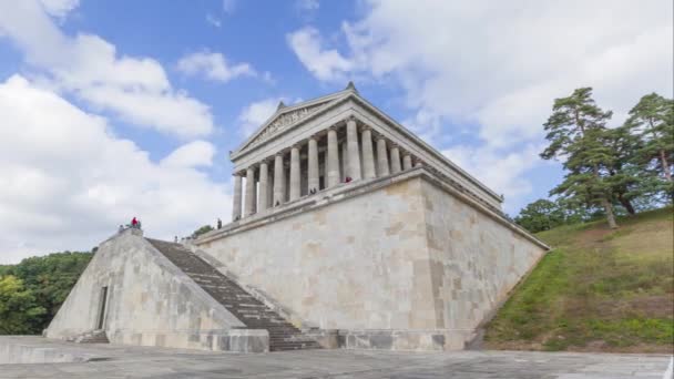 A Walhalla - Hall of Fame-Regensburg közelében — Stock videók