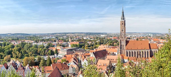Vista aérea panorâmica de Landshut — Fotografia de Stock