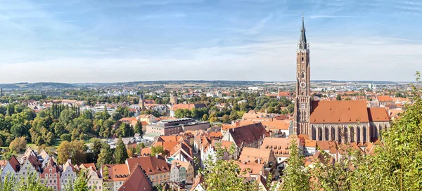 ランツフートの全景航空写真 — ストック写真