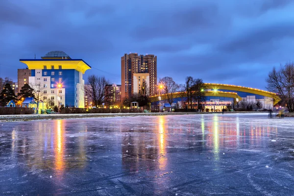 Skyline Odintsovo la sera — Foto Stock