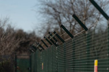 Harap olmuş çitler karanlık girişi, sahipsiz çitleri ve aşırı büyümeyi sembolize ediyor yalnızlığı ve şehir caydırıcılığını gölgeli ağaçlarla çürüyen çitler kentsel kaşifleri caydıran ürkütücü bariyerler yaratıyor.