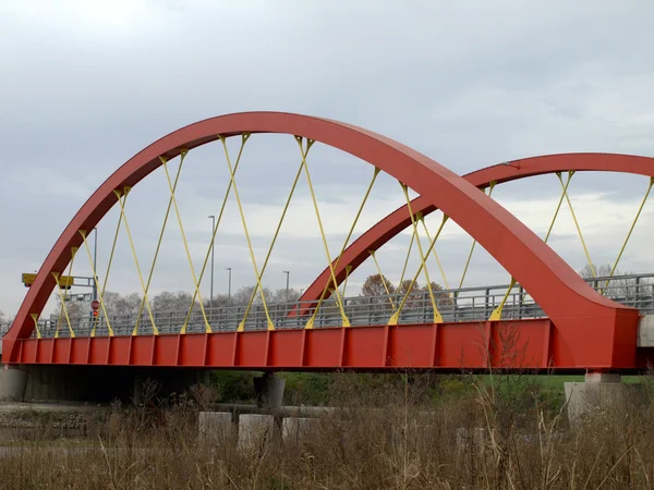 Ponte rodoviária de aço — Fotografia de Stock