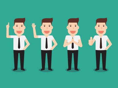 eps 10 işadamı karakter kümesi