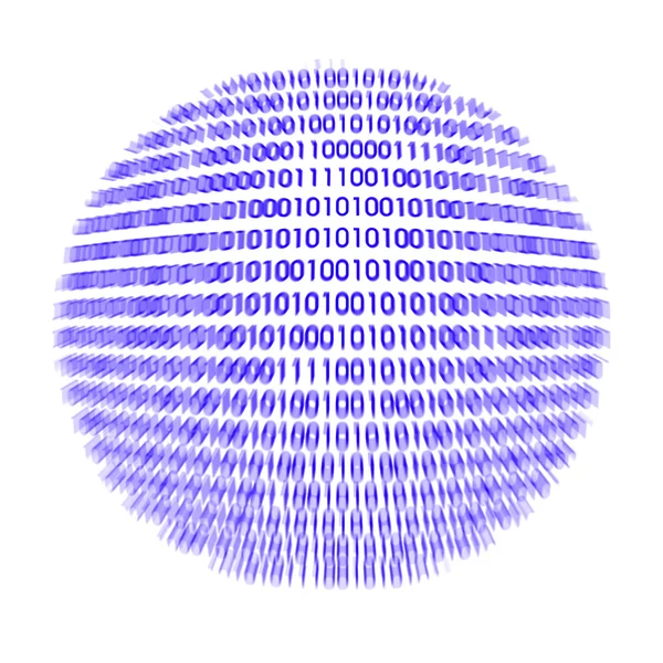 Detalj av en binär kod datavirus — Stockfoto