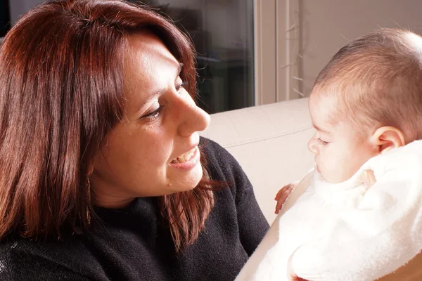 Mather with her dougther — Stock Photo, Image