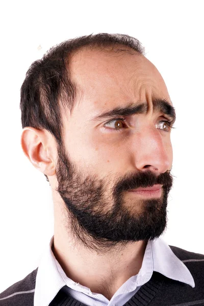 Mann mit Bart — Stockfoto