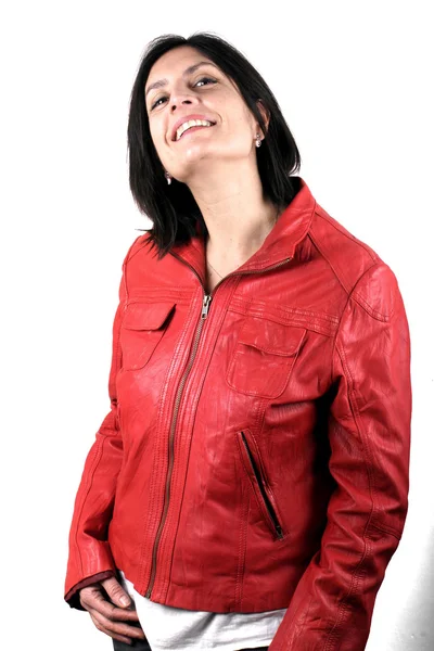 Kırmızı ceket — Stok fotoğraf