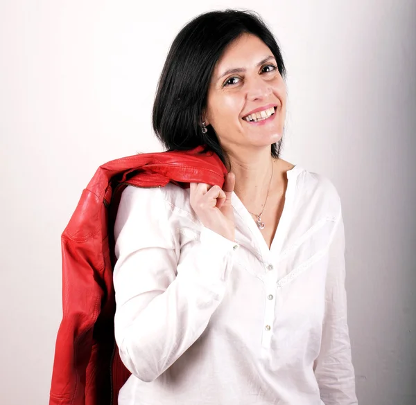 Chaqueta roja — Foto de Stock