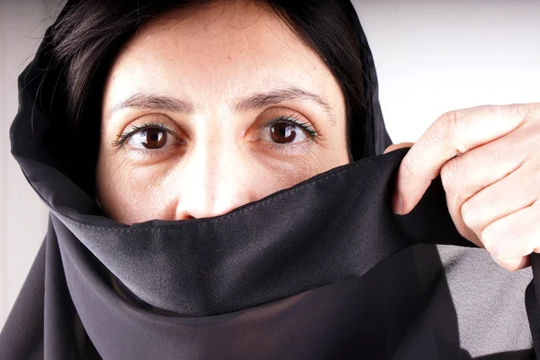 Black scarf — Stock Photo, Image