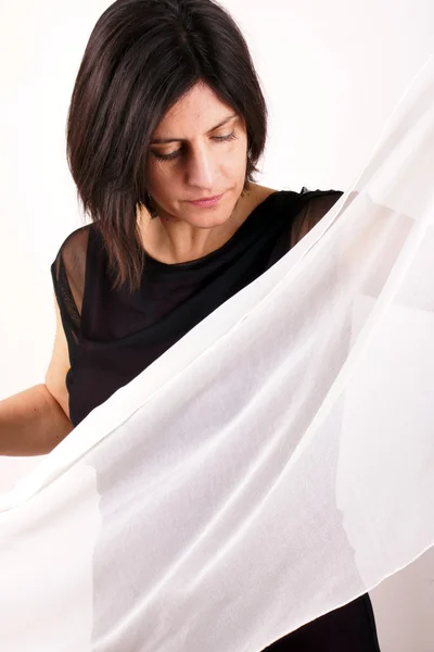 White scarf — Stock Photo, Image
