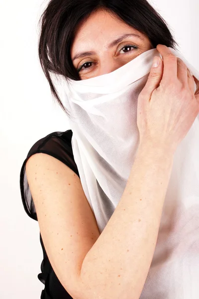 White scarf — Stock Photo, Image