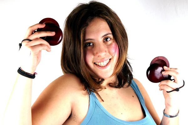 Playing castanets — Stock Photo, Image