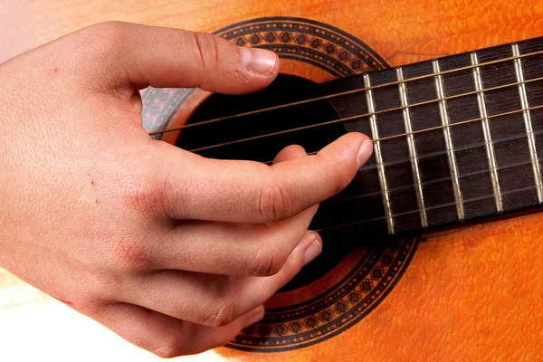 Playing guitar — Stock Photo, Image