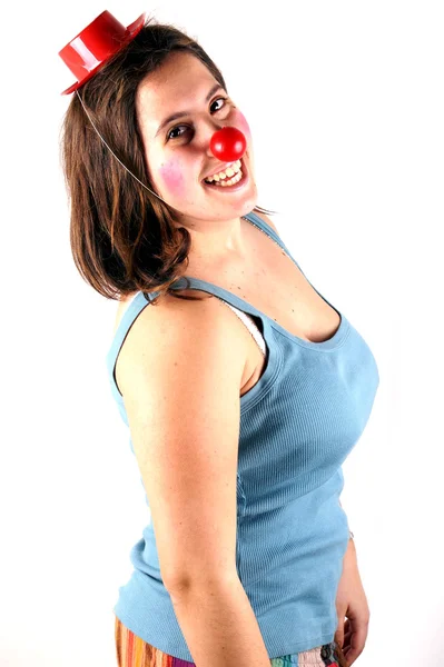 Clown ragazza — Foto Stock