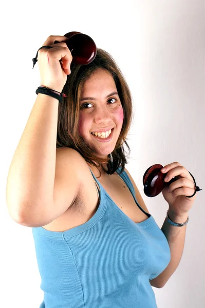 Playing castanets — Stock Photo, Image