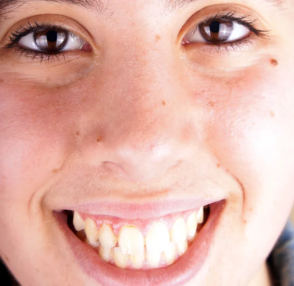 Girl face close up — Stock Photo, Image