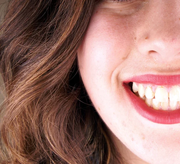 Girl face close up — Stock Photo, Image