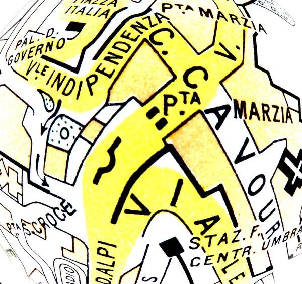 Mapa de ciudad — Foto de Stock