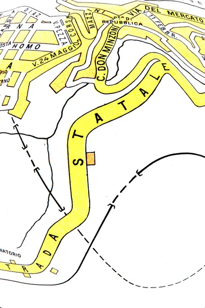 Stadtplan — Stockfoto