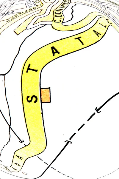 Plattegrond van de stad — Stockfoto