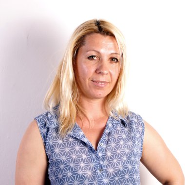 Stüdyo çekim sarışın şaka Bayan