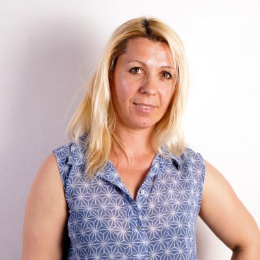 Stüdyo çekim sarışın şaka Bayan