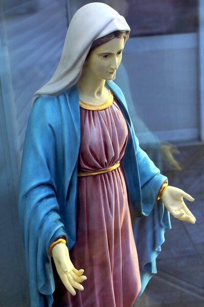 The statue of the Virgin Mary in Medjugorje