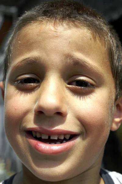 Outdoor shoot detail of funny playing children — Stock Photo, Image