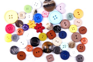 Renkli düğme yakın çekim