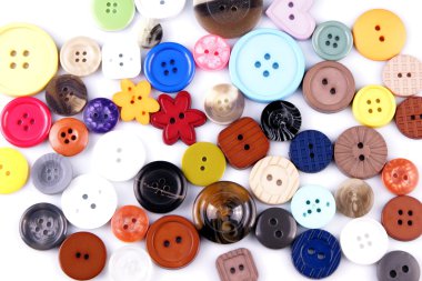 Renkli düğme yakın çekim