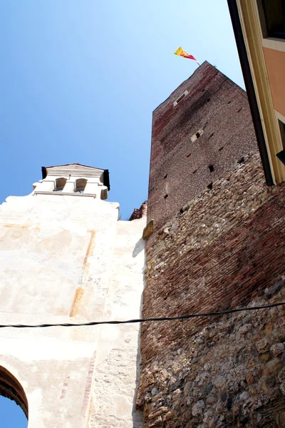 Старовинні вежі Бассано-дель-Граппа в Італії — стокове фото