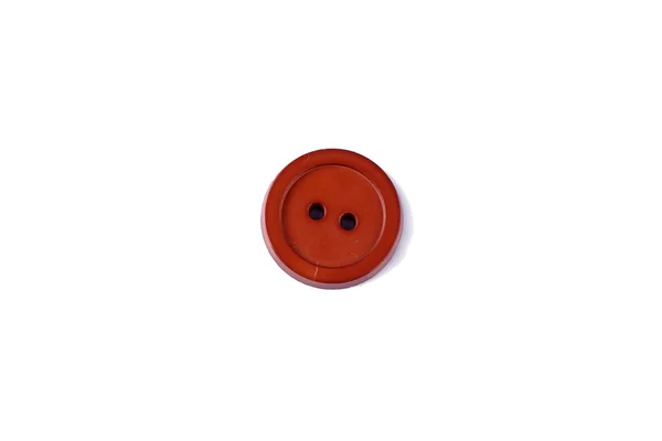 Detail of a colored button on white background — Stock Photo, Image