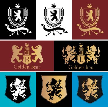 Heraldic logo tasarım öğesi