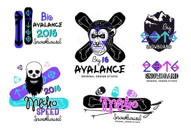 Snowboard modern logosu