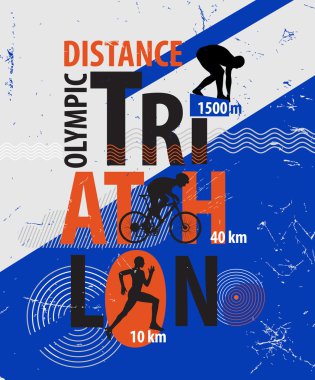 Vintage Poster- triatlon