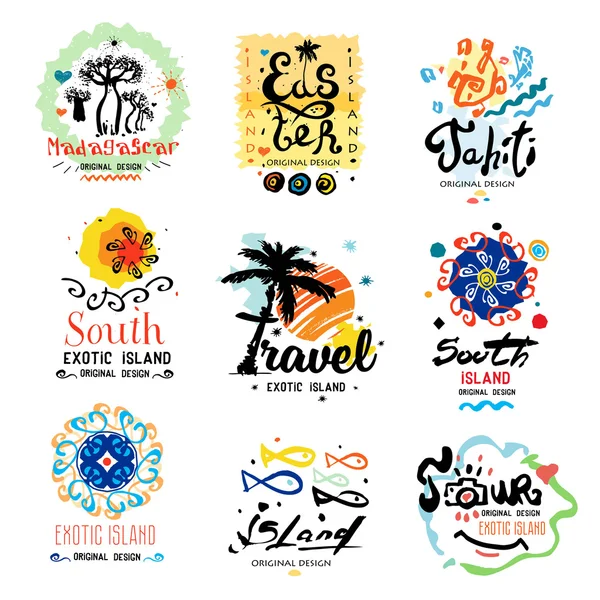 Logo pour une agence de voyage — Image vectorielle