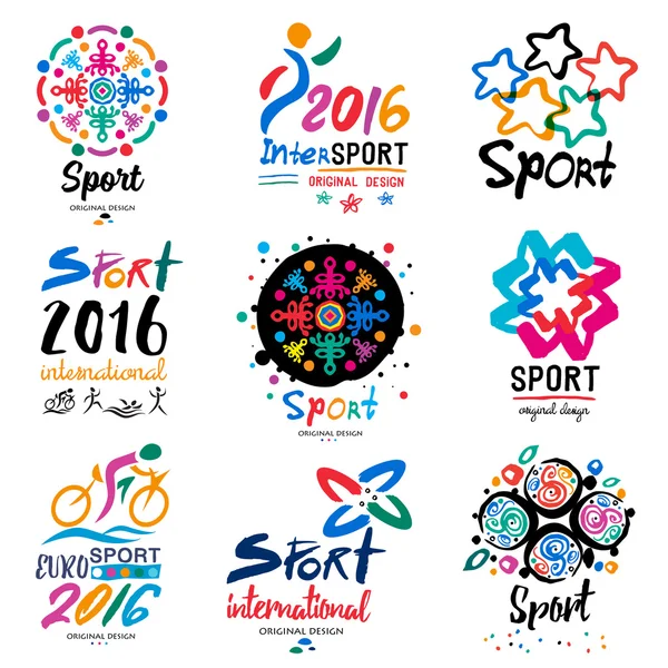 Sport Logo Set Rechtenvrije Stockillustraties