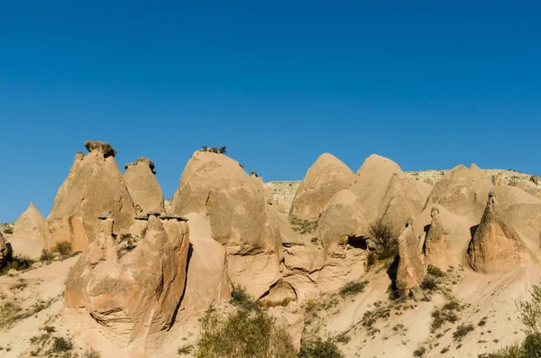 Volcanic rock landscape, Cappadocia, Turkey — Stock Photo, Image