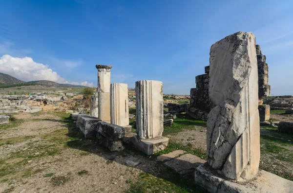 Antika staden Hierapolis, Pamukkale, Turkey — Stockfoto