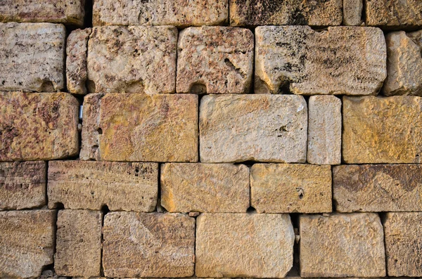Brick wall at Ancient city Hierapolis, Pamukkale, Turkey — Stock Photo, Image