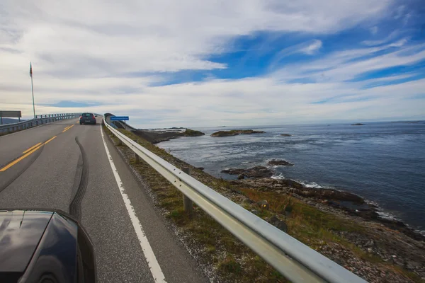 Famoso norwegian Atlantic Ocean Road, Noruega — Fotografia de Stock