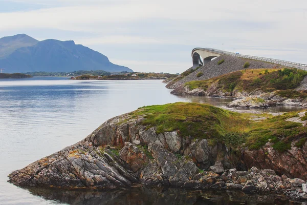 Дорога к Атлантическому океану, Норвегия — стоковое фото