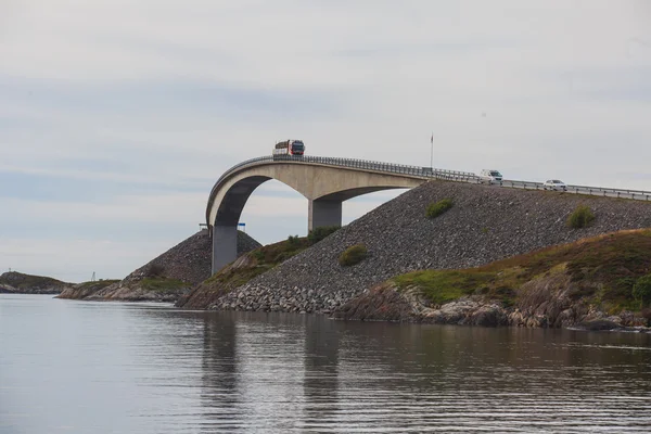 Famous norwegian Atlantic Ocean Road, Norway — Stock Photo, Image