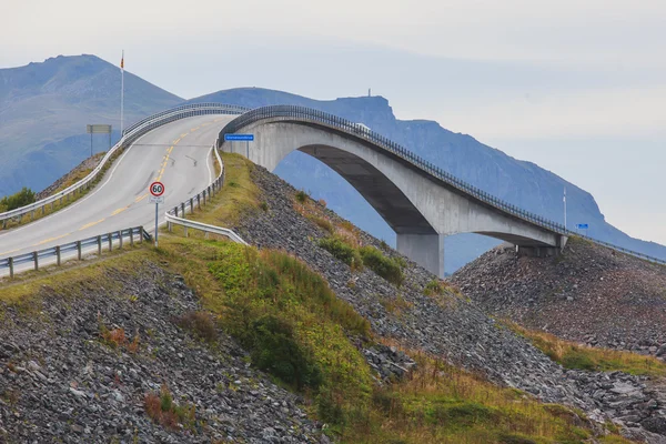 Kända norska Atlantic Ocean Road, Norge — Stockfoto