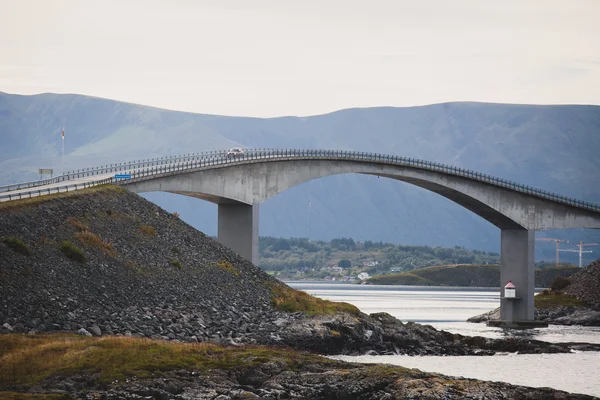 Дорога к Атлантическому океану, Норвегия — стоковое фото