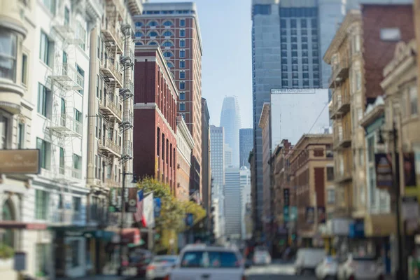 Ruas São Francisco Centro Financeiro Califórnia Estados Unidos América Bela — Fotografia de Stock